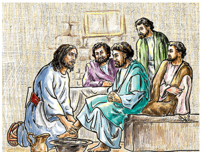 Jesus and the 12 Apostles. life