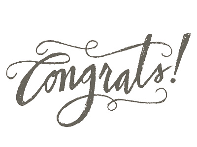 Congrats! card congrats congratulations greeting card hand drawn handlettered handlettering lettering lettersketch typography