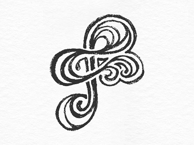 Letter F doodle f graphite hand drawn handlettering letter lettering sketch swirl typography