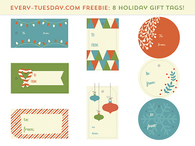 Free Holiday Gift Tags christmas free freebie freebies gift gift tags holiday holidays presents tags xmas