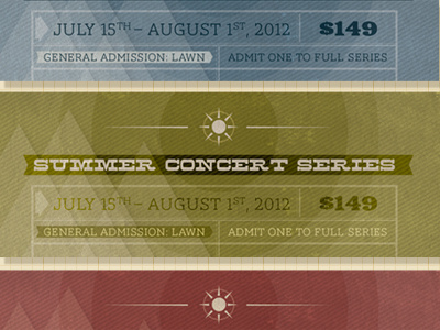 Event Tickets event tickets graphic river retro tickets