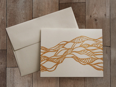 Twisted Greeting Card block print card doodle greeting greeting card hand stamped lettersketch twisted