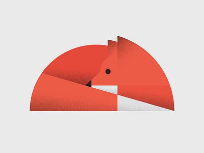fox. affinity designer animal fox geometry illustration minimal simple shapes texture