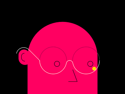follow your idea. affinity character explainer glasses idea man minimal scene video