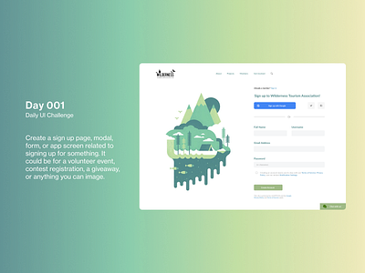 Daily UI 001: Sign-up Page
