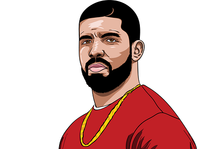 Drake Illustration for a made up album cover design illustration vector