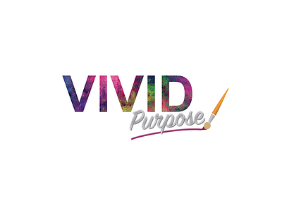 Vivid Purpose Logo branding design graphic design illustration logo typography