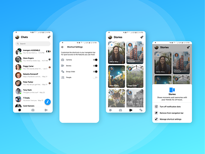 A More Personalized Messenger Experience app design facebook ux