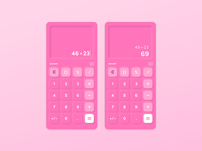 Daily UI Challenge 004 - Calculator