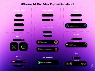 iPhone 14 Pro Max Dynamic Island 14pro 14promax application ui design design desing dynamic island iphone iphone design mobile mobile app ui ui design ux