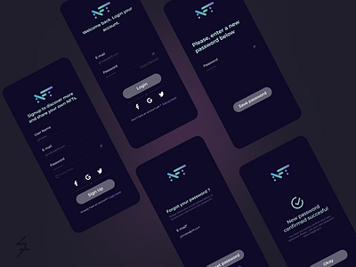 Sign In & Sign Up Pages for NFT Project