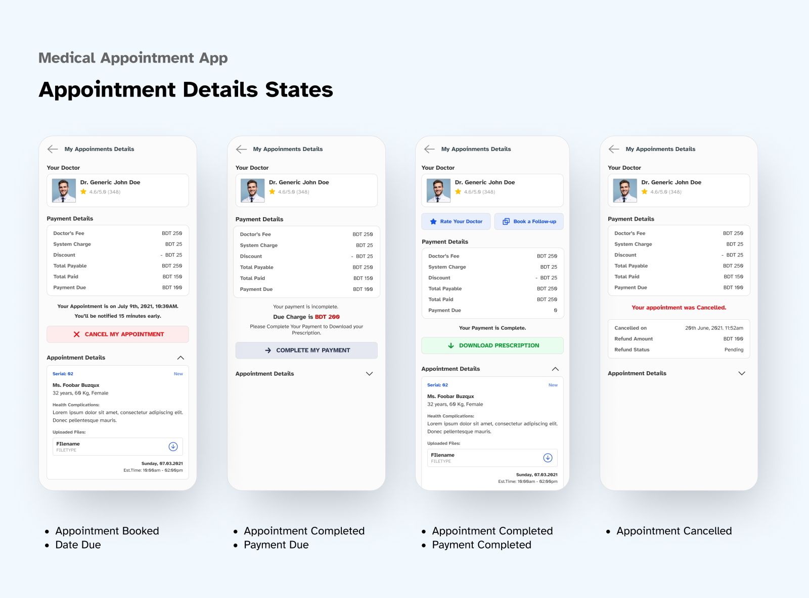 appointment-details-states-telemedicine-app-by-shamim-bin-zahid-on