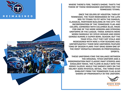 NFL Re-Imagined  Tennessee Titans (4/32) by Brave Bird Creative