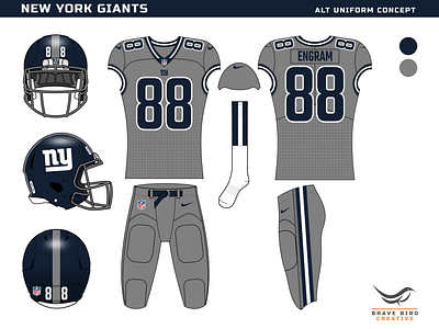 NFL Imagined  New York Giants (1/32) by Brave Bird Creative on Dribbble