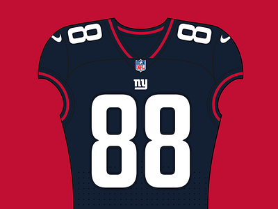 NFL Imagined | New York Giants (1/32) branding concept giants jerseyedits new york nfl nike redesign uniform