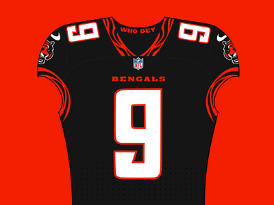 NFL Imagined | Cincinnati Bengals (2/32) bengals cincinnati concept football illustration jerseyedits nfl nfl design nike rebrand uniform