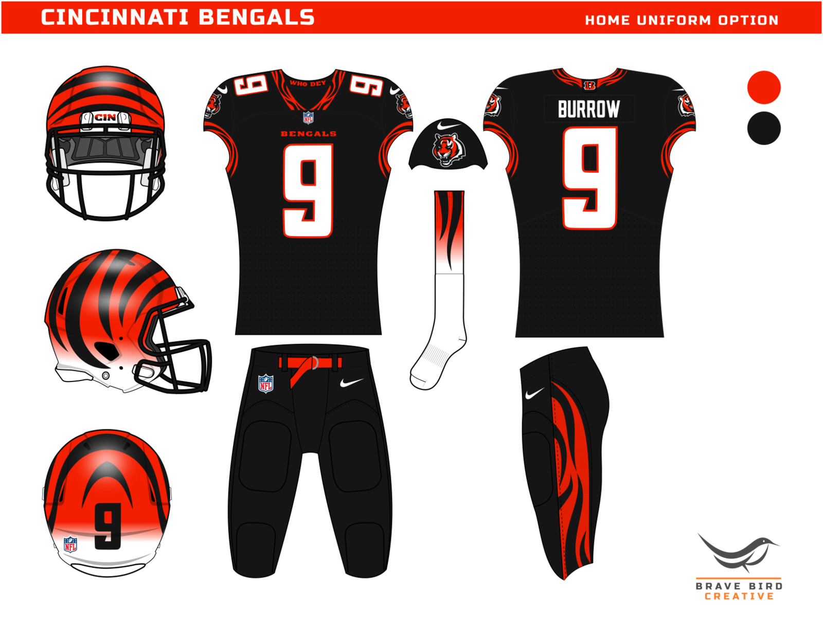 NFL Imagined | Cincinnati Bengals (2/32) by Brave Bird Creative on Dribbble