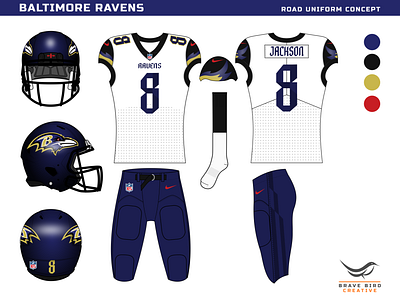 NFL Re-Imagined  Baltimore Ravens by Brave Bird Creative on Dribbble