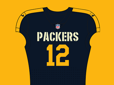 NFL Re-Imagined | Green Bay Packers branding concept football green bay green bay packers jersey jersey edits jerseyedits nfl nike redesign uniform