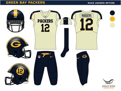 Nfl Re Imagined Green Bay Packers By Brave Bird Creative On Dribbble