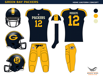 NFL Re-Imagined | Green Bay Packers by Brave Bird Creative on Dribbble