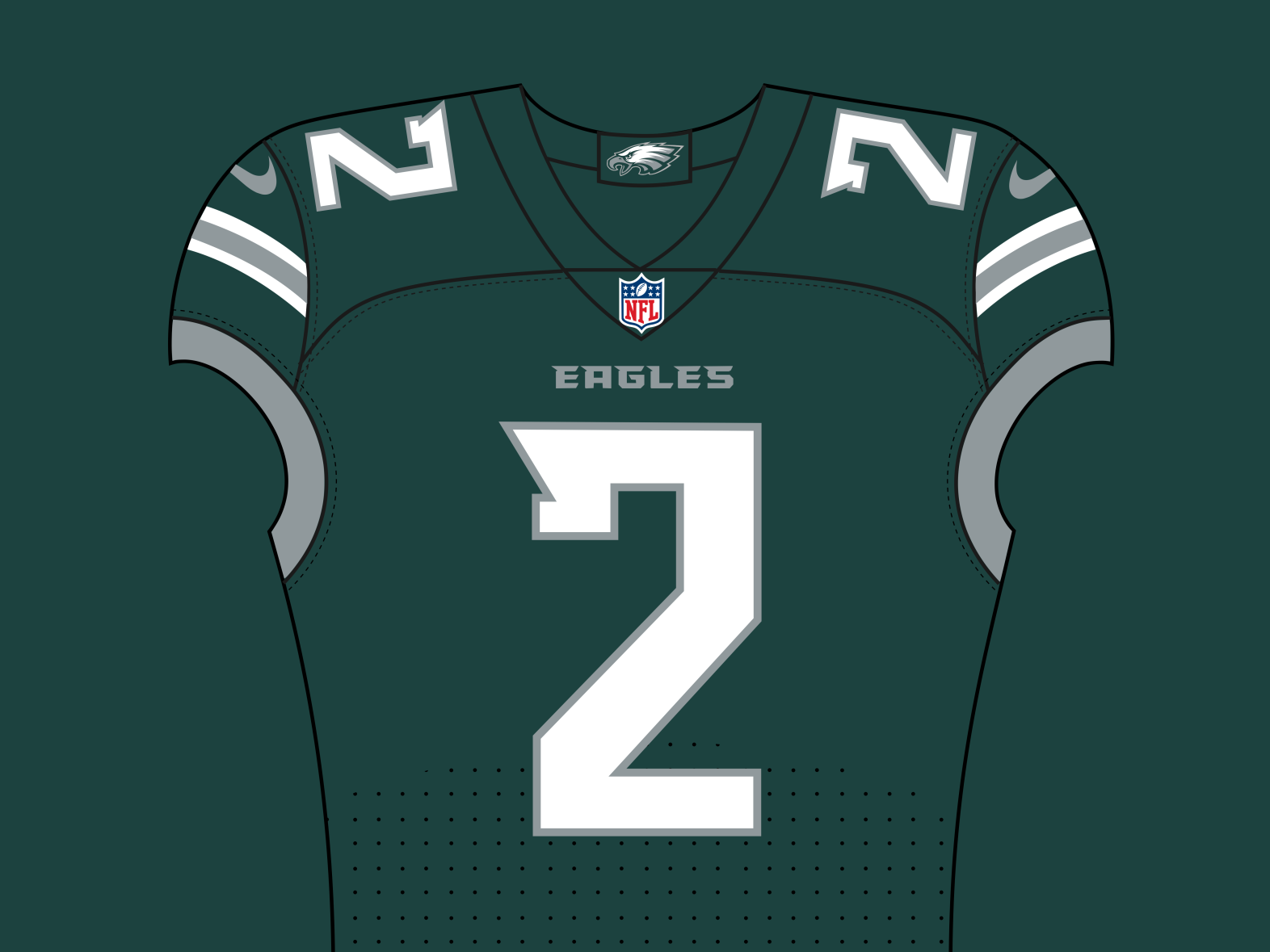 NFL Re-Imagined  Philadelphia Eagles by Brave Bird Creative on