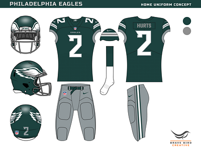 NFL Re-Imagined  Philadelphia Eagles by Brave Bird Creative on