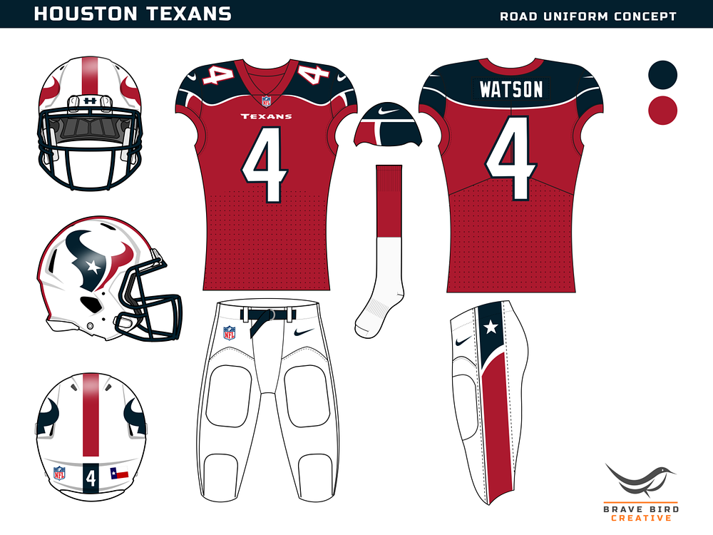 NFL Uniform Tweaks - Texans Added 5-13-16 - Page 2 - Concepts - Chris  Creamer's Sports Logos Community - CCSLC - SportsLogos.Net Forums