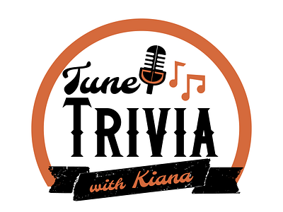 Tune Trivia with Kiana Logo Design branding logo vector