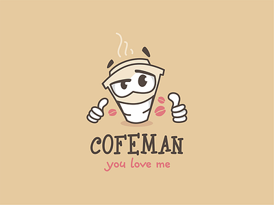 logo_coffee lover coffee logo logotype love personage