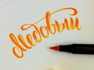 sketch "honey cake" brushpen calligraphy honey lettering logo logotype typography