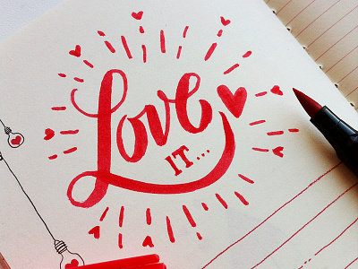 LOVE calligraphy lettering logo logotype love typography