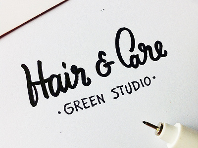 2version logo beauty calligraphy care hair lettering logo logotype typography