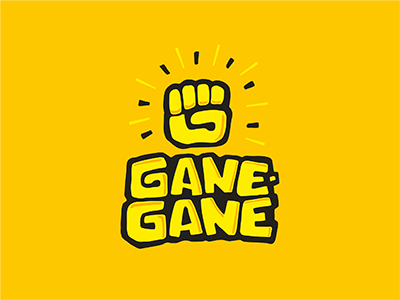 Logo Gane-Gane africa hand logo lottery type