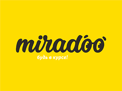 Miradoo - logo for new content project eyes handmadefont lettering logo logotype new