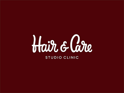 Hair and Care calligraphy hair letter lettering logo logotype sydney