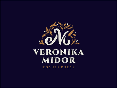 Veronika Midor logotype dress fashion kosher logo logotype monogram