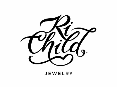 RiChild logo handlettering jewelry kids lettering logo logotype