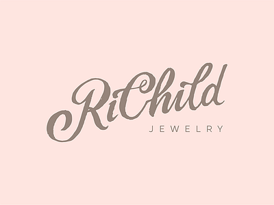 RiChild logo version2 handlettering jewelry kids lettering logo logotype