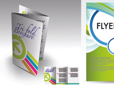 trifold brochure vs flyer design