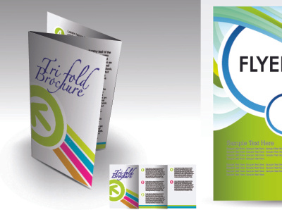 trifold brochure vs flyer