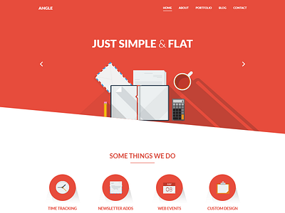 Angle theme design flat minimal portfolio retina site template theme web wordpress