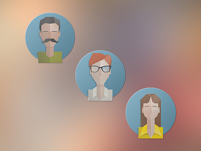 Flat avatars