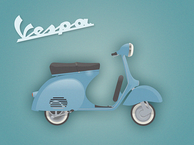 Vespa icon classic motor retro vector vespa vintage