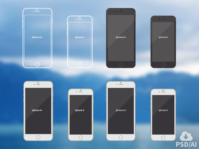Iphone 6 vector mockups mockup iphone 6 iphone design freebie device hires psd mock-up download