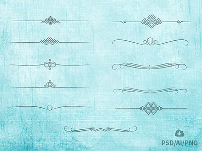 Free Set of Vector Ornamental Dividers