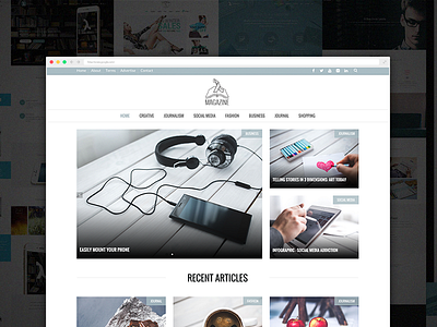 Lambda - The Magazine creative design magazine template theme wordpress