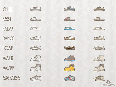 Free Shoes/Lifestyle Icon Set