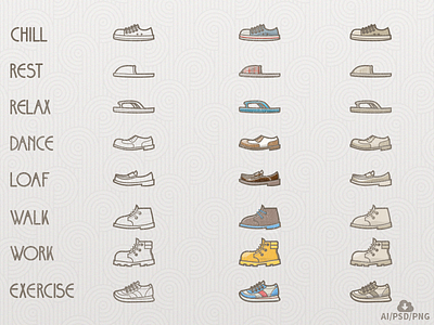 Free Shoes/Lifestyle Icon Set design free freebie icon icons outline psd shoes vector