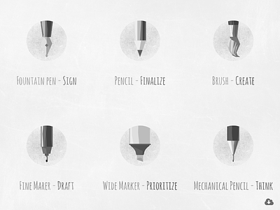 Free Polygon Flat Writing And Drawing Equipment Icon Set